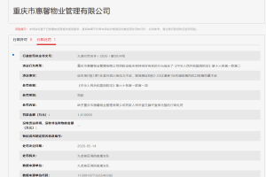 重庆市惠馨物业因消防设施未保持完好有效 被罚14000